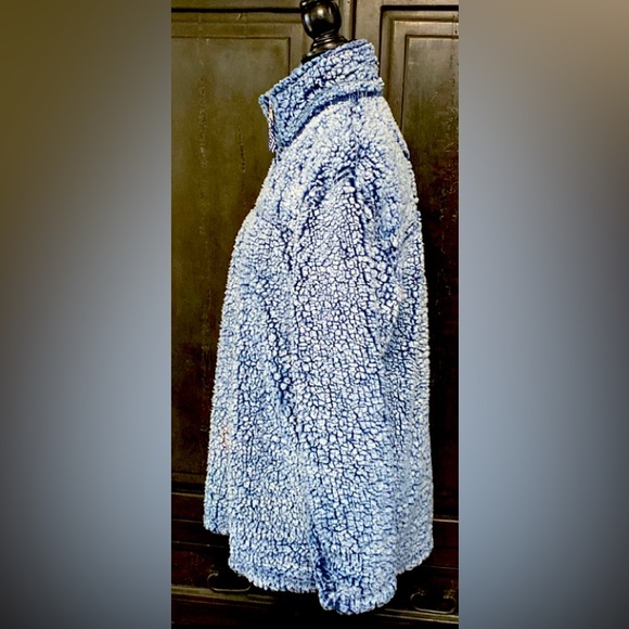 Boxercraft SHERPA QUARTER-ZIP PULLOVER blue - size large - Picture 2 of 10